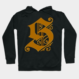 Golden Letter S Hoodie